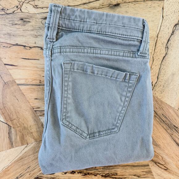 Express Stone Wash Gray Ankle Legging Stella Low Rise Zipper Accents, Women's 00 - Picture 7 of 10